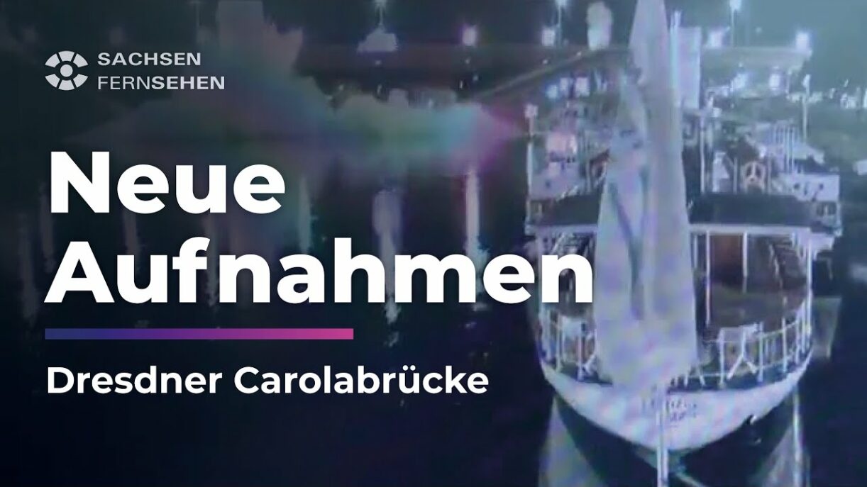 CAROLABRÜCKE DRESDEN: Neues Video vom Brückeneinsturz aufgetaucht! I Sachsen Fernsehen