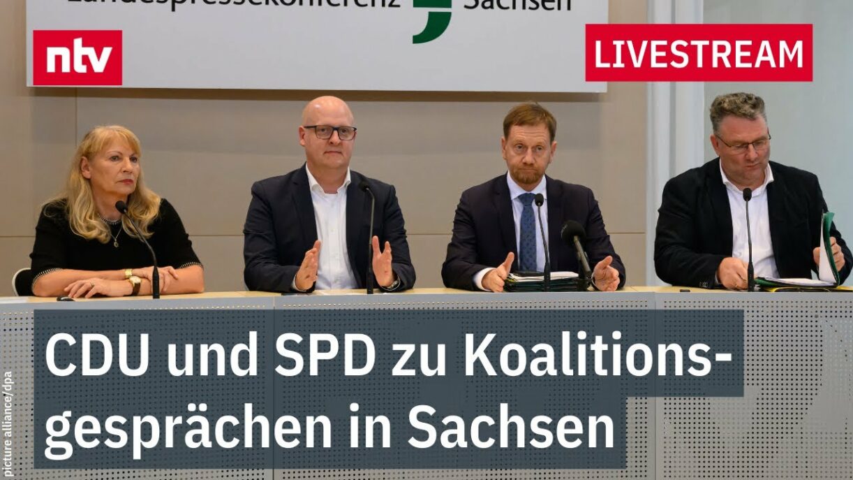 LIVE: CDU und SPD wollen in Sachsen Minderheitsregierung bilden