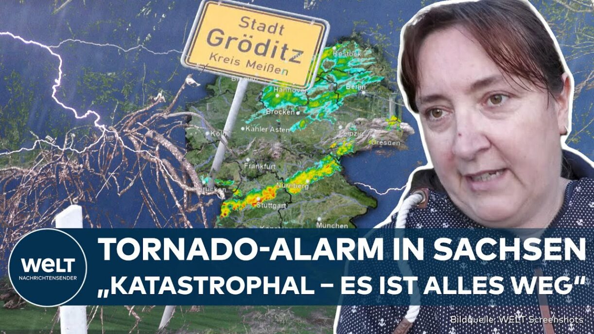 SUPERZELLEN-ALARM: Feuerwehr meldet Tornado! Starkes Gewitter verwüstet Gröditz in Sachsen