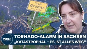 SUPERZELLEN-ALARM: Feuerwehr meldet Tornado! Starkes Gewitter verwüstet Gröditz in Sachsen