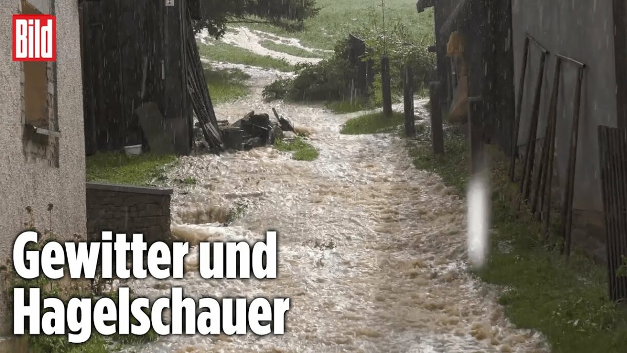 SACHSEN: Unwetter sorgen für Sturzfluten