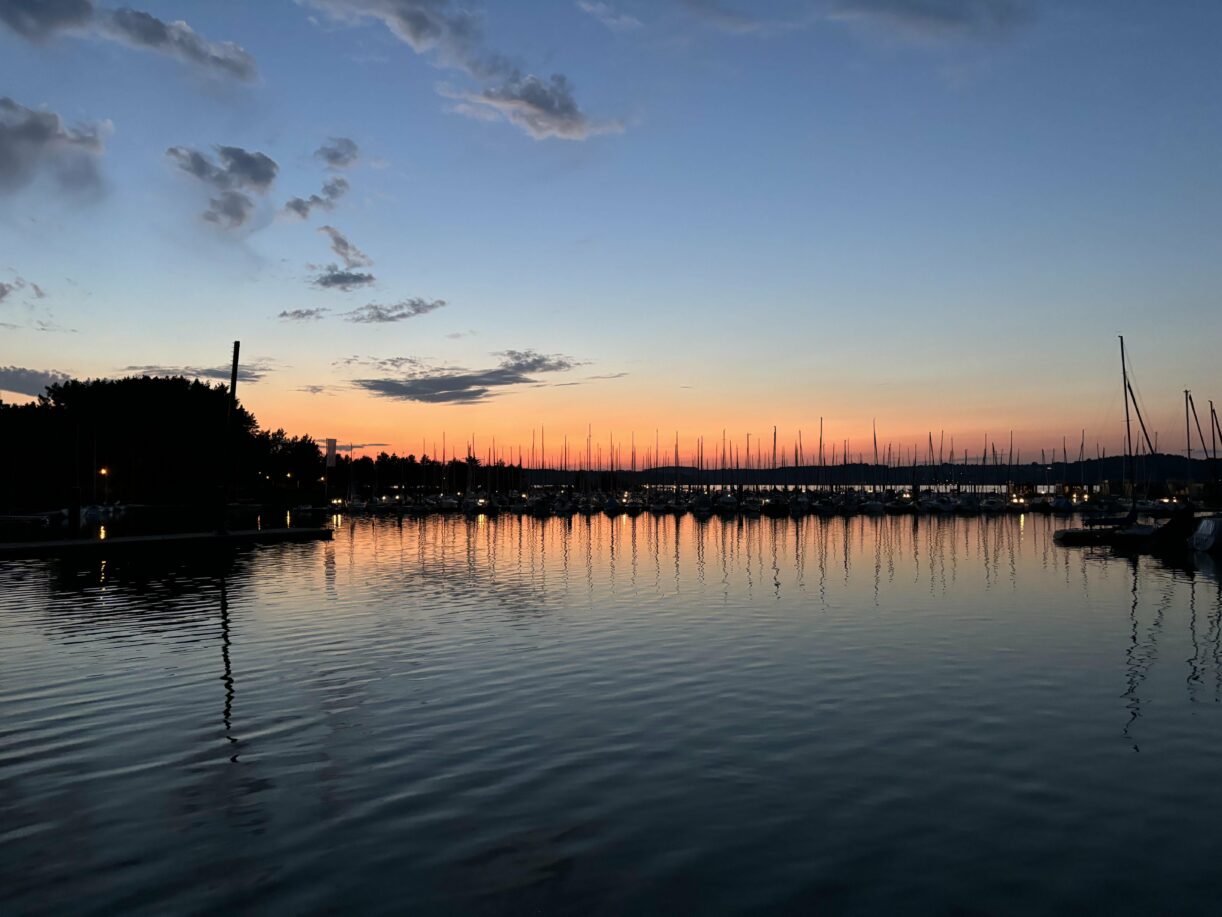 Abendrot am Brombachsee