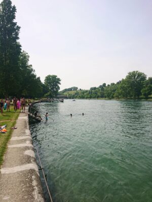 Baden im Rhein? Na selbstverständlich