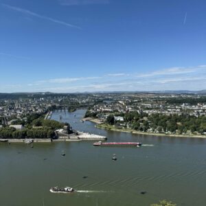 Blick auf’s deutsche Eck von der Festung Ehrenbreitstein