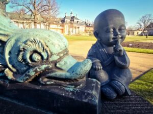 Februar am Schloss Pillnitz mit Wasserpalais.