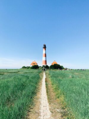 Ungewollt phallisches Bild des Leuchtturm Westerheversand