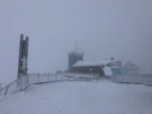 Zugspitze bei schlechten Sicht