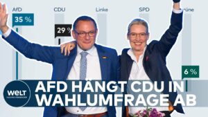 LANDTAGSWAHL IN SACHSEN: AfD laut Insa-Wahlumfrage klar auf Platz eins