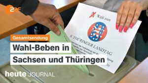 heute journal vom 01.09.2024 Landtagswahlen in Thüringen und Sachsen