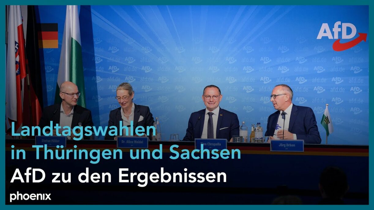 Pressekonferenz der AfD nach den Landtagswahlen in Thüringen und Sachsen