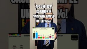 Sachsen hat keine Lust auf die Ampel! #shorts #politik #afd #deutsch #sachsen #landtagswahl #wahl