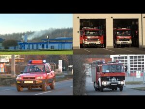 Ödlandbrand auf der Kippe - Einsatzfahrten Feuerwehr Braunsbedra