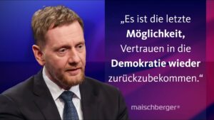 „Wir müssen dieses Land befreien“ – Michael Kretschmer über das Milliardenpaket | maischberger