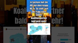 AfD holt in Sachsen 40% #shorts #shortsfeed #afd #politik #deutsch #foryou #sachsen #europawahl