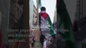 Aufgeheizte Stimmung bei #Palästina-Demo in Leipzig #politik #news #sachsen