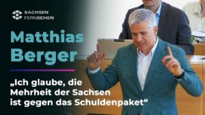 "Nein zum Schuldenpaket!" - Matthias Berger reagiert auf die Forderung der AfD I Sachsen Fernsehen