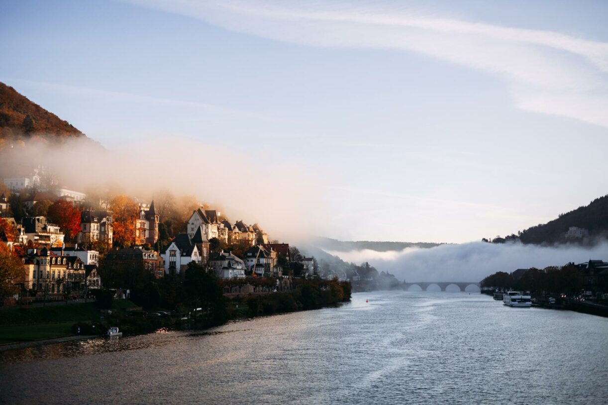 Absolutely stunning foggy morning in Heidelberg