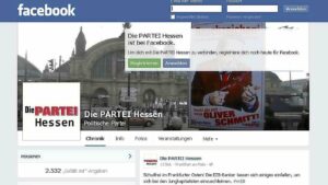 Facebook sperrt Seite der Sonneborn-Partei in Hessen