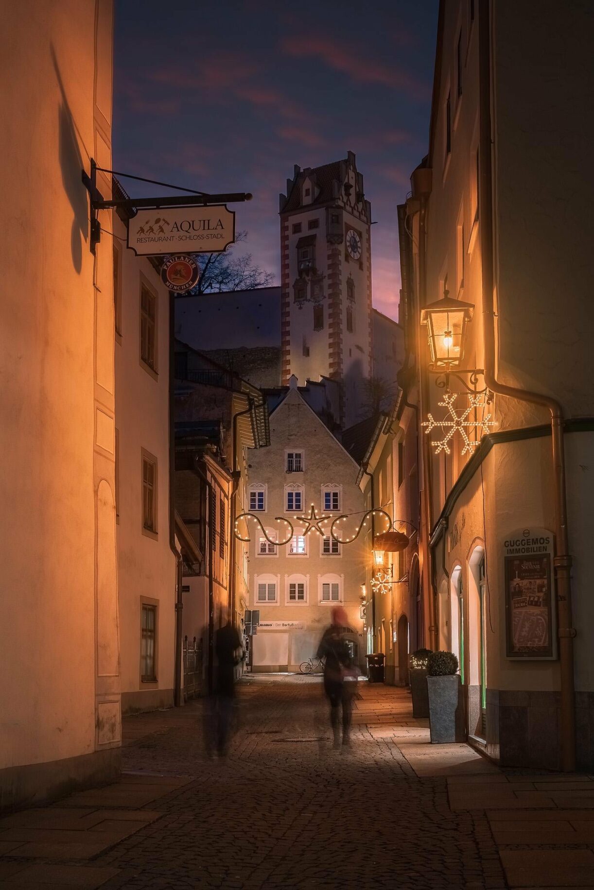 Füssen bei Nacht