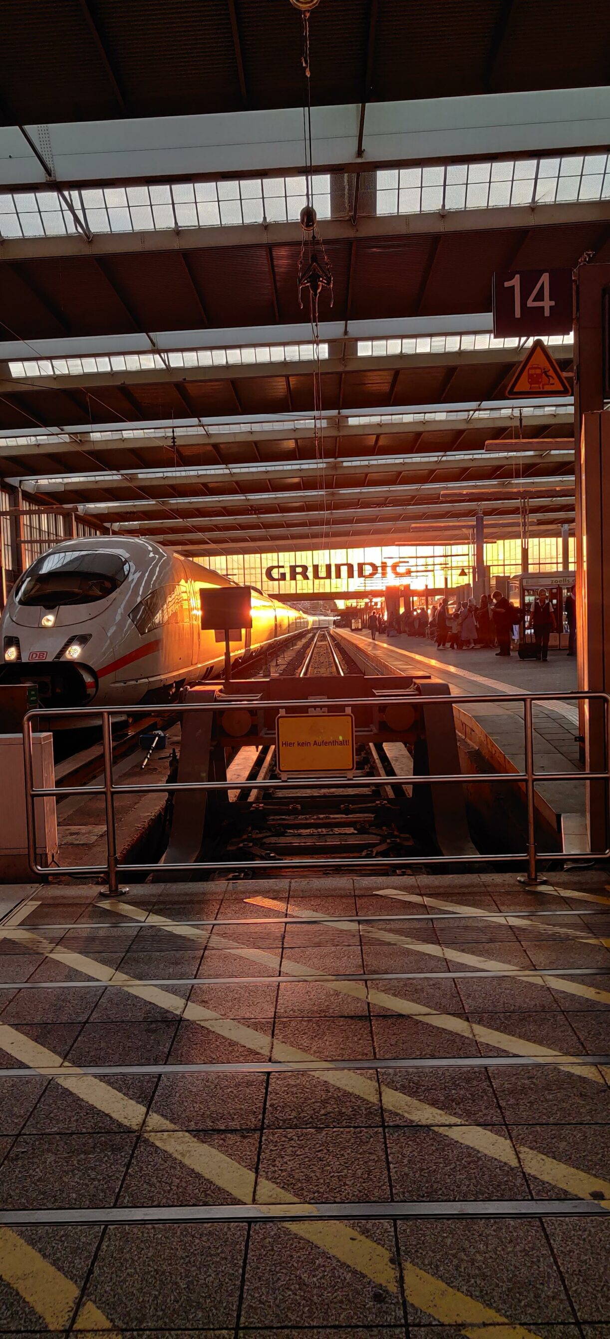 Sonnenuntergang am Münchner HBF