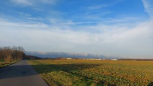 Wolkenwand im östlichen NRW