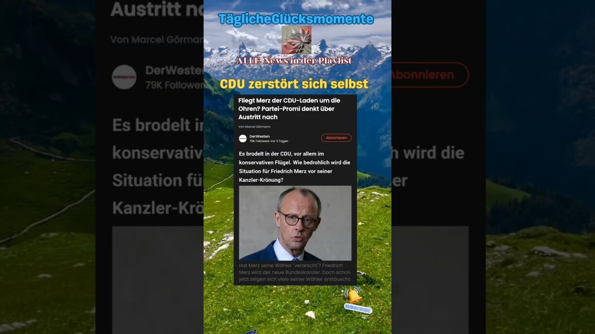 #news, Merz fliegt die CDU um die Ohren