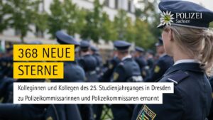 Neue Kommissarinnen und Kommissare für die Polizei Sachsen