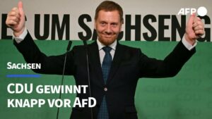 Hochrechnungen: CDU gewinnt Sachsen-Wahl knapp vor AfD | AFP
