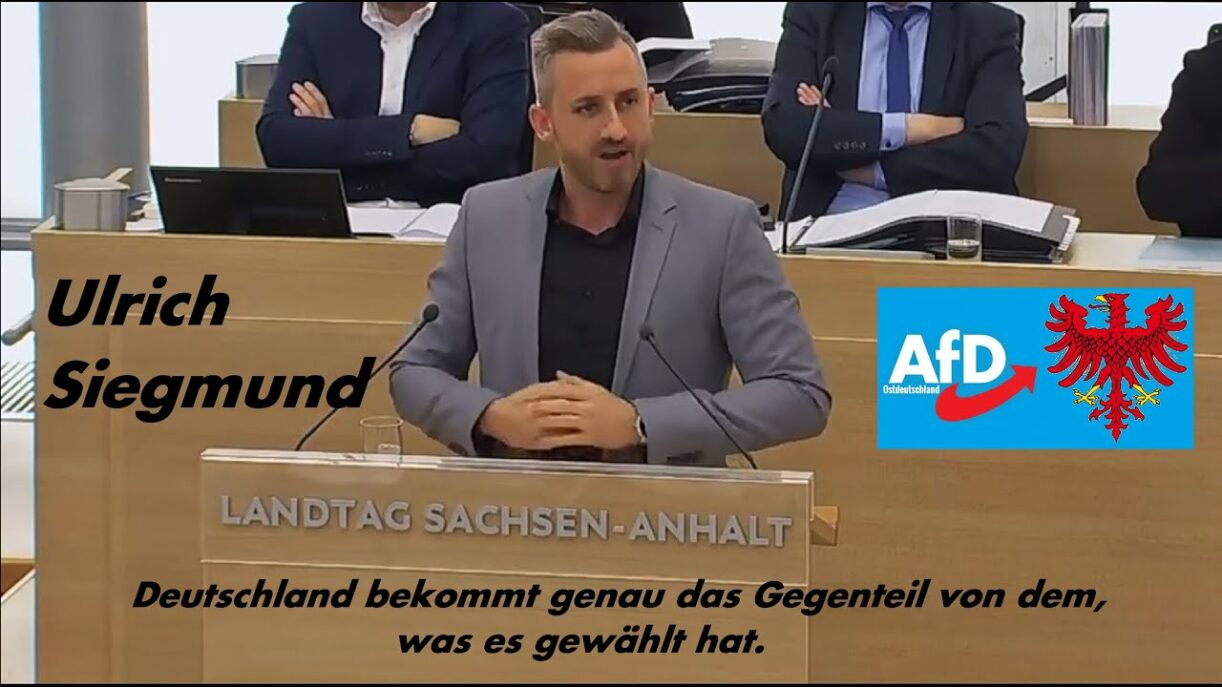 Unkommentiert: Ulrich Siegmund (#AfD) im Landtag Sachsen-Anhalt am 28.03.2025