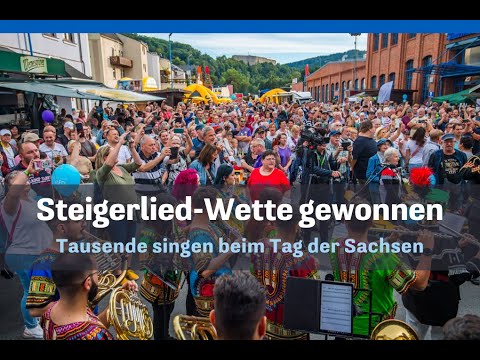 Tag der Sachsen in Aue: Die Steigerlied-Wette im Livestream