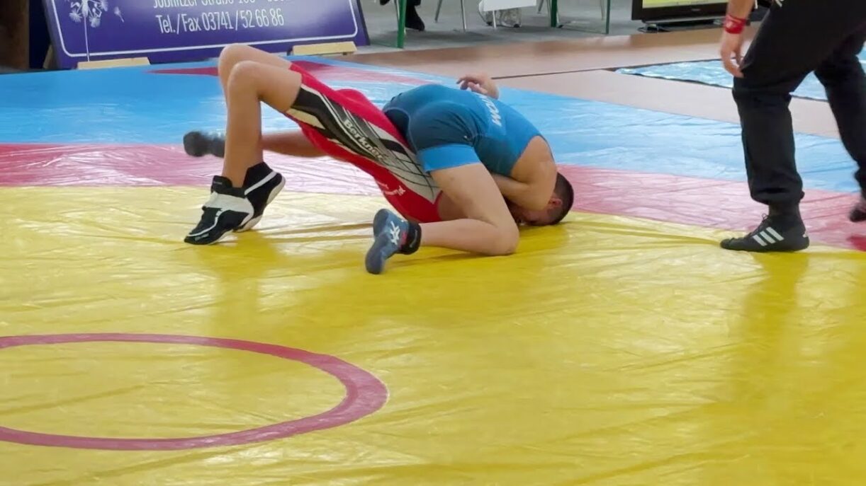 Wrestling / Ringen LM Sachsen 2025 in Plauen, Jugend B, 48 kg, Freestyle, Shaber - Ziatdinov