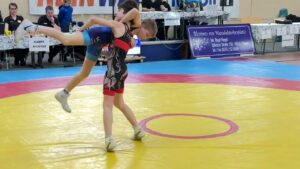 Wrestling / Ringen LM Sachsen 2025 in Plauen, Jugend B, 41 kg, Freestyle, Musaev - Leistner