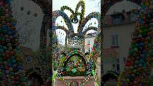 OSTERBRUNNEN Großpösna - Der größte und schönste Osterbrunnen von Sachsen - 2025 - Frohe Ostern!!