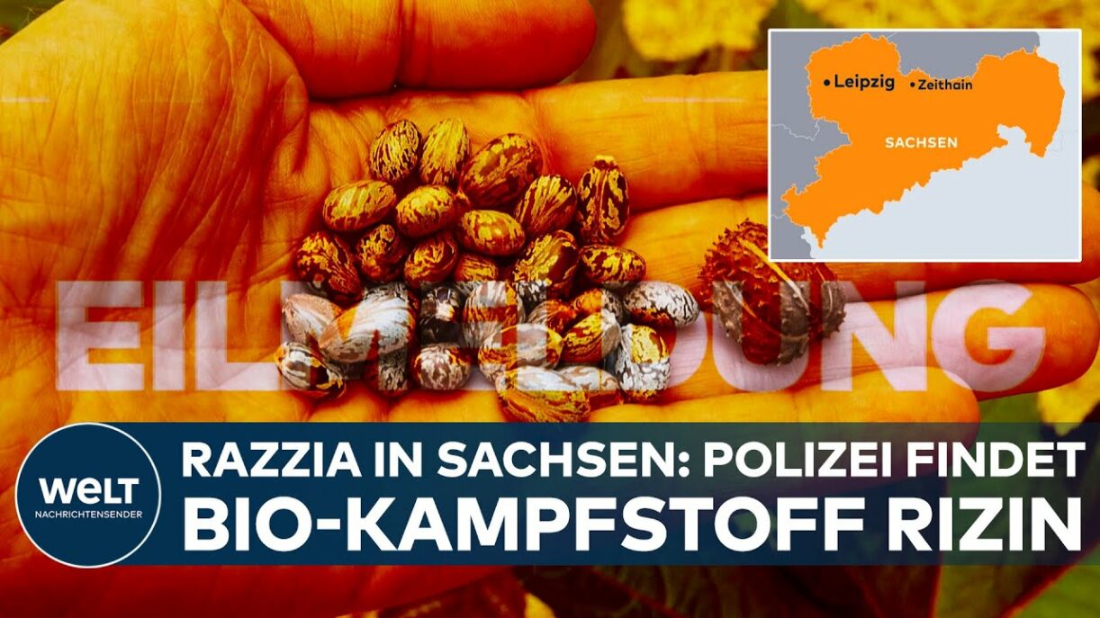SACHSEN: BIO-KAMPFSTOFF RIZIN bei 16-Jährigem entdeckt! Tödliches Gift bei Razzia gefunden | EIL