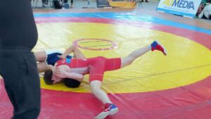 Wrestling / Ringen LM Sachsen 2025 in Plauen, Junioren, 70 kg, Freestyle, Damadaev - Zaghnuon