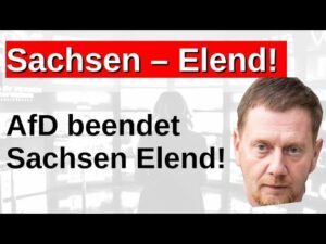 Kretschmer Sachsen massive Verluste Sonntagsfrage Minderheitsregierung fragil, BSW und AfD beende...