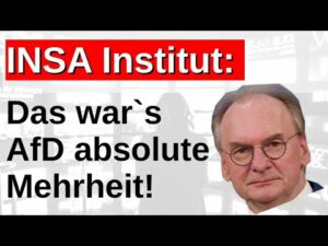 Landtagswahl in Sachsen-Anhalt absolute Mehrheit laut INSA wahrscheinlich, Sonntagsfrage, Prognose