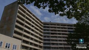 Ds977 Sirenenprobealarm auf Hochhaus am Knie,  Bautzener Allee, Hy-neustadt in Sachsen am 23.04.25.