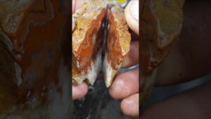 Einen richtig schönen Achat aus Sachsen aufgesägt #mineralien #Sachsen #Achat