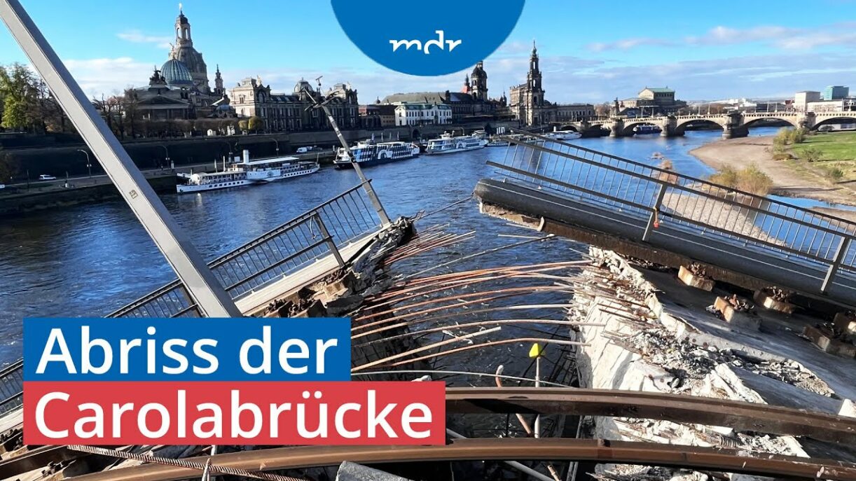 Webcam: Abriss der Carolabrücke in Dresden | MDR+