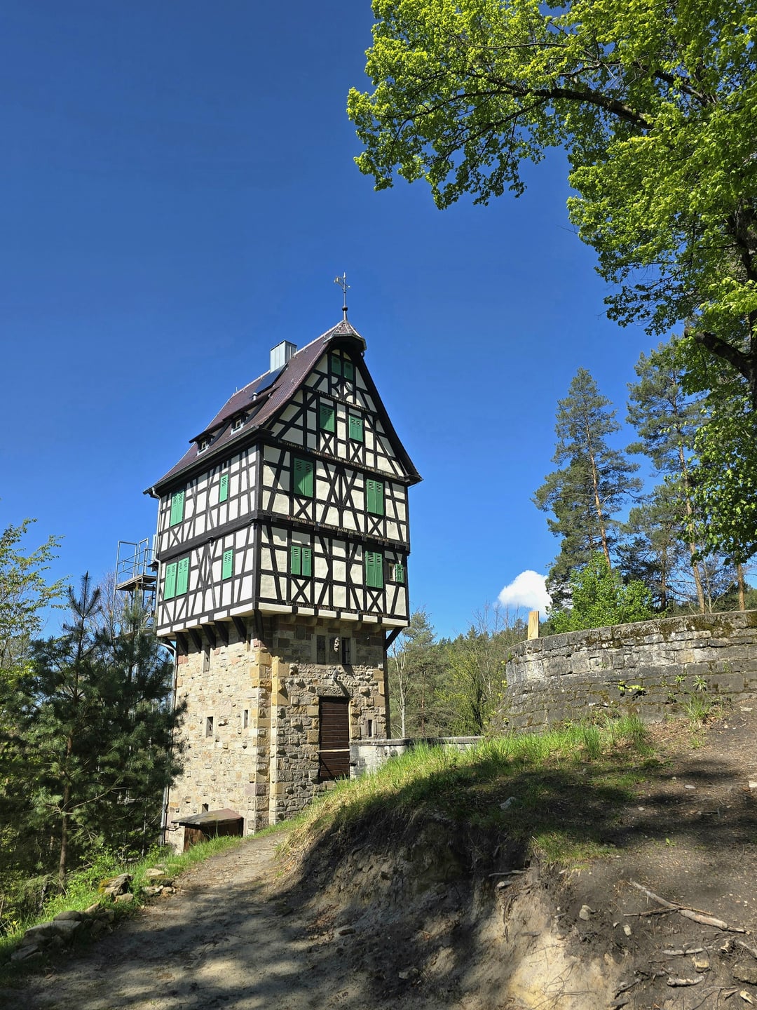 Der Herzogstuhl Nähe Kahla in Thüringen.